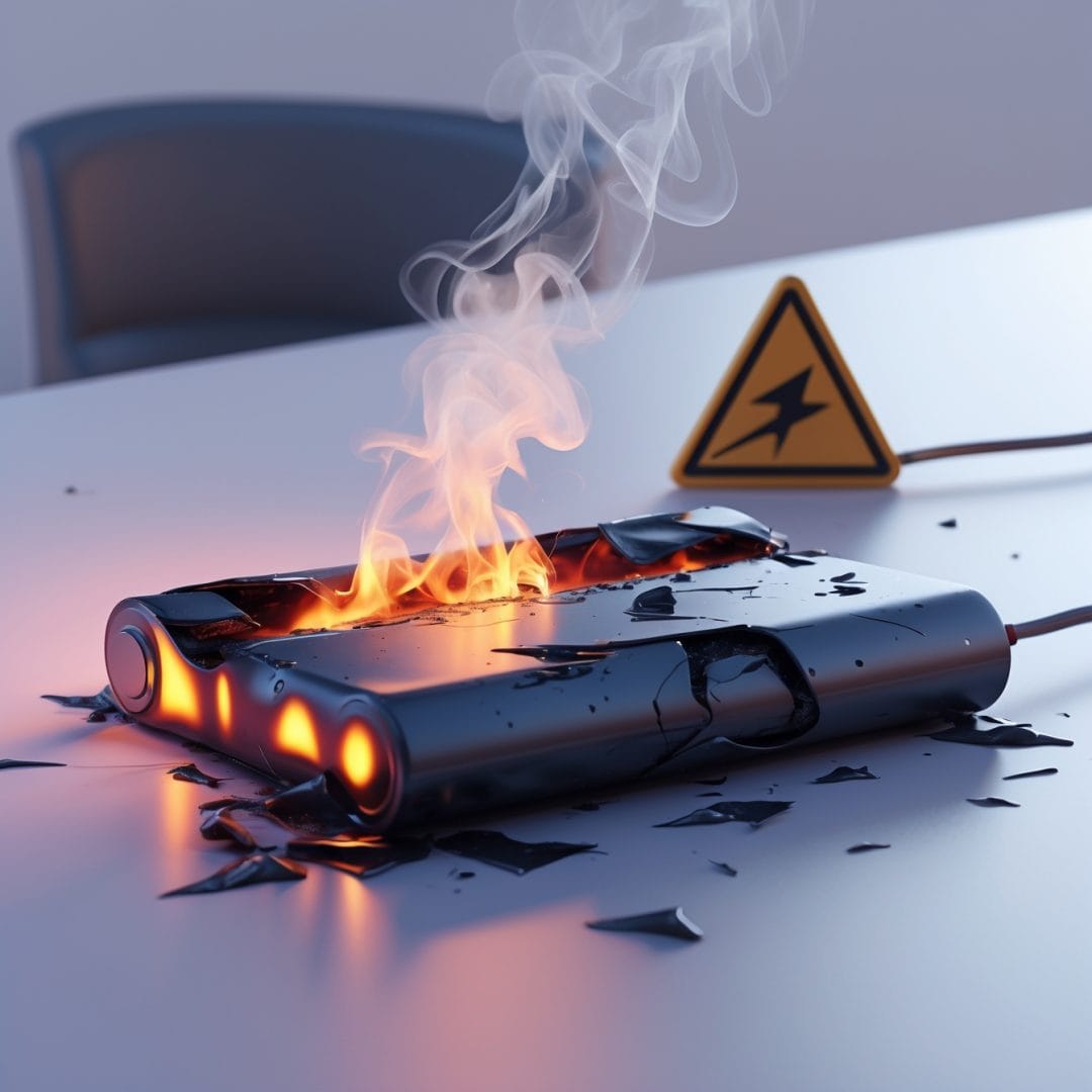 lithium battery explosion