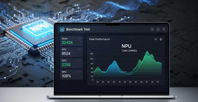 Neural Processing Unit: What Is NPU and Why It Matters in 2025 NPU performance example showing AI benchmark test results and high-speed processing capabilities