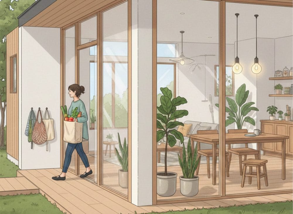 Small daily sustainable habits at home