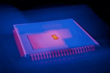 Computer chip representing how an NPU runs local AI tasks